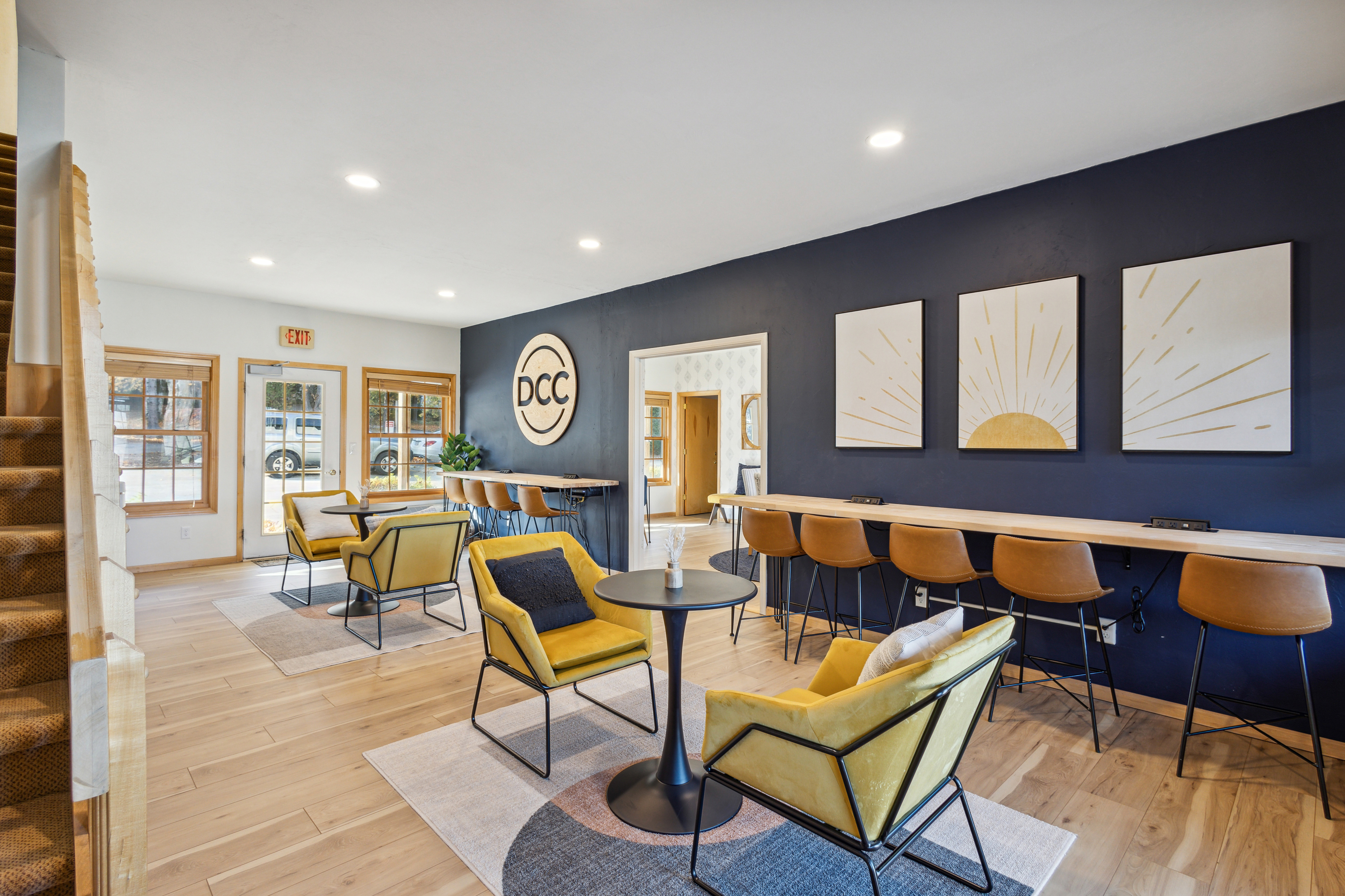 Some of the shared office at Door County Coworking